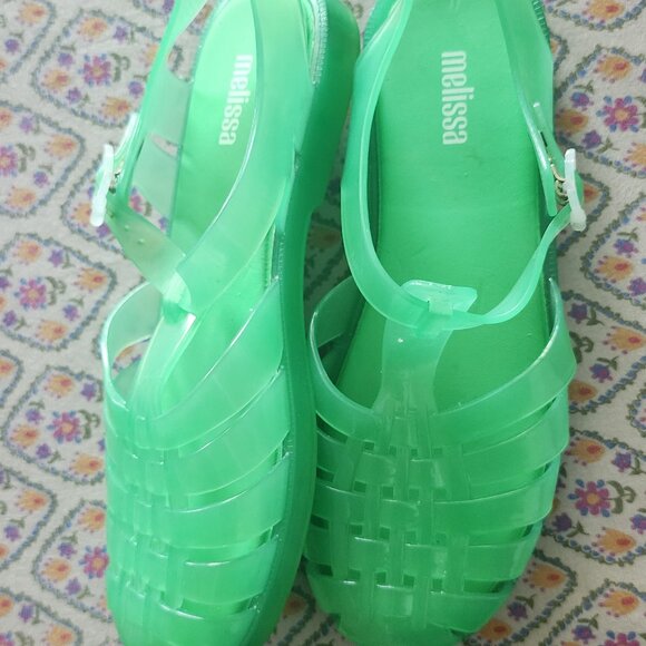 Jelly green sandals - Picture 4 of 5